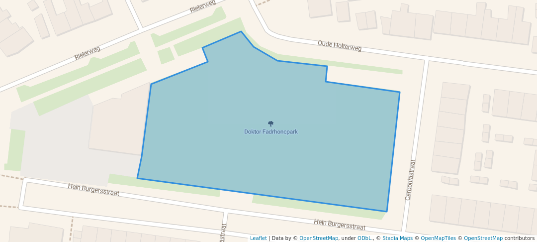 walking in Doktor Fadrhoncpark map in Deventer