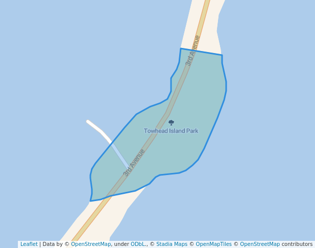 walking in Towhead Island Park map in Fox Island