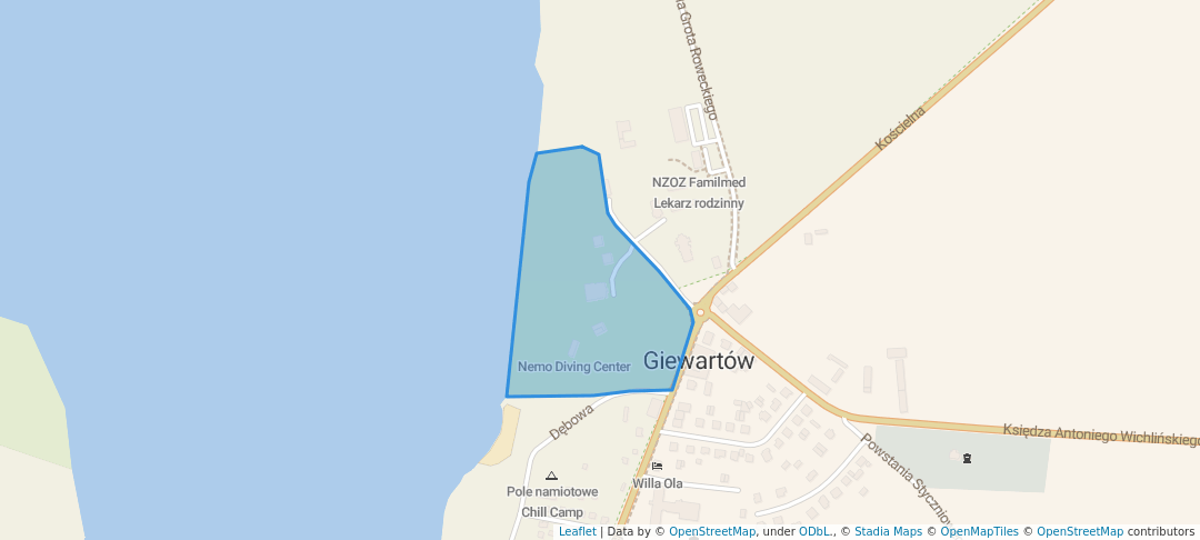 walking in Park imienia Batalionów Chłopskich map in Giewartów