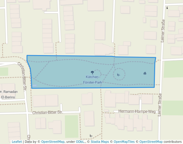 walking in Kätchen-Förster-Park map in Heidelberg