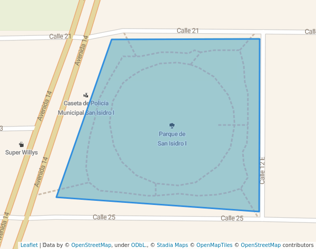 walking in Parque de San Isidro I map in Valladolid