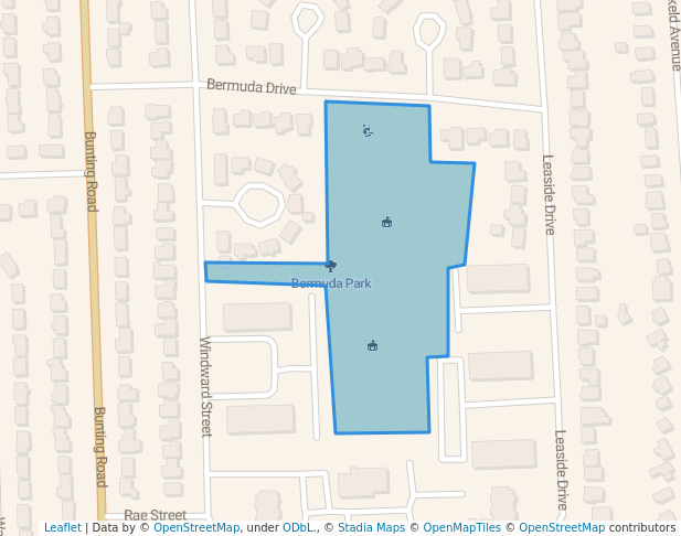 walking in Bermuda Park map in St. Catharines