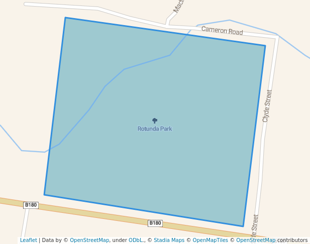 walking in Rotunda Park map in Newstead