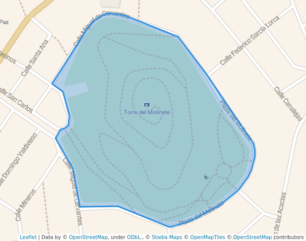 walking in Parque Municipal map in Mazarrón