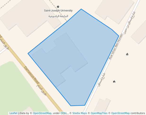 walking in Jardin du CSM map in Beirut