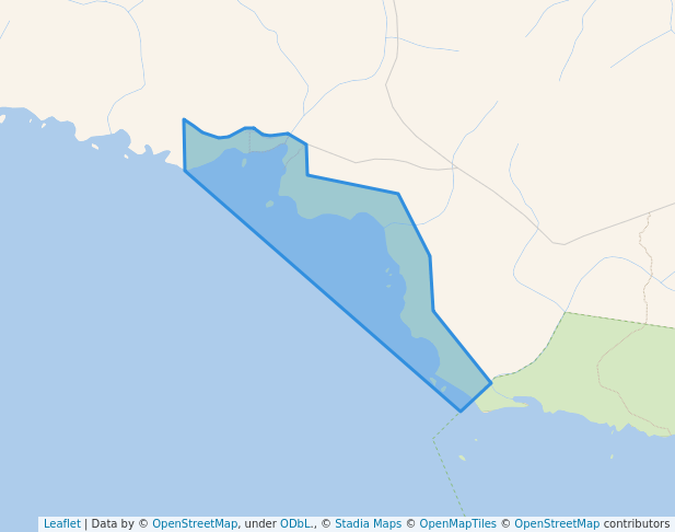 walking in Cape Palmerston Recreation Site map in Winter Harbour