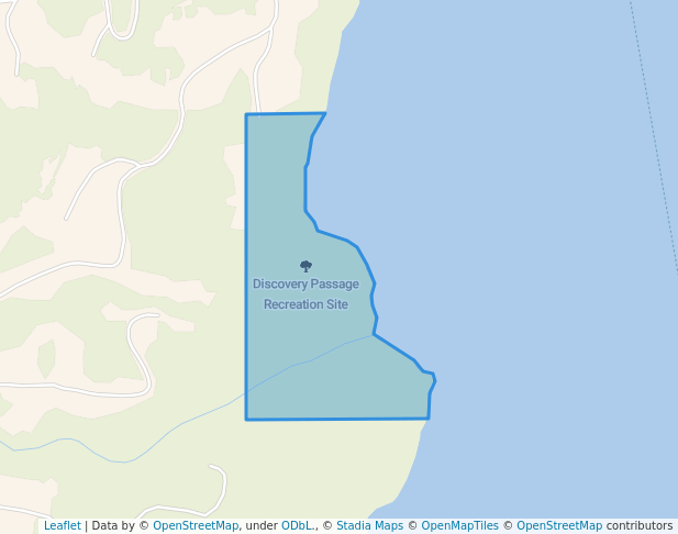walking in Discovery Passage Recreation Site map in Granite Bay
