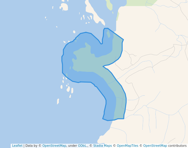 walking in Rowley Reefs Recreation Site map in Winter Harbour