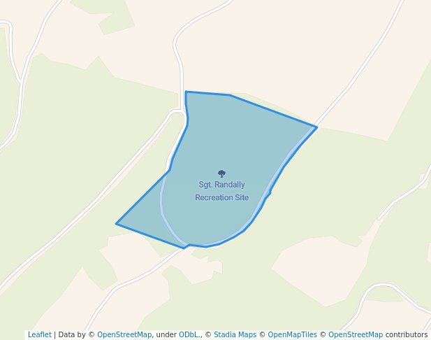 walking in Sgt. Randally Recreation Site map in Heriot Bay