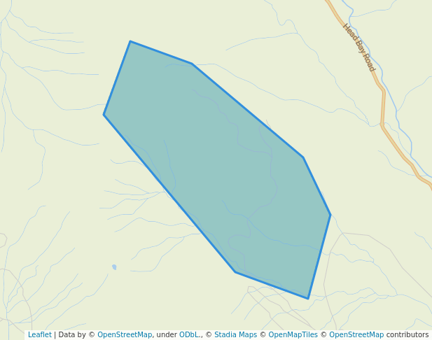 walking in Thanksgiving Ridge Recreation Site map in Tahsis