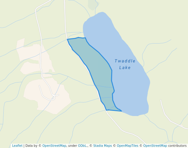 walking in Twaddle Lake Recreation Site map in Gold River