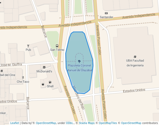Plazoleta Coronel Manuel de Olazábal