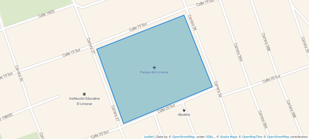 walking in Parque del Limonar map in Neiva