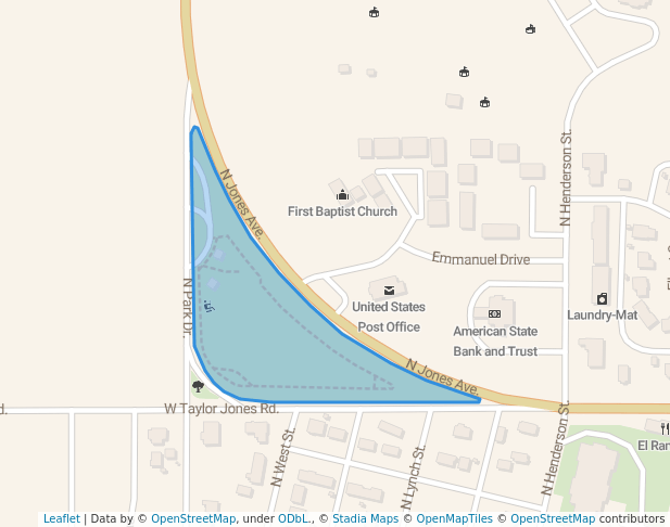 walking in Clutter Memorial Park map in Holcomb