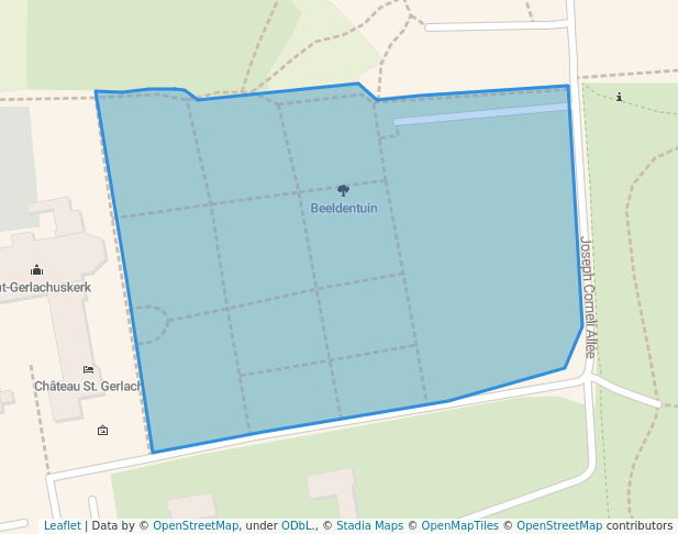 walking in Beeldentuin map in Valkenburg