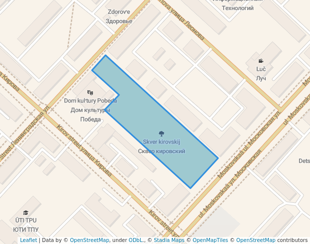 Сквер кировский