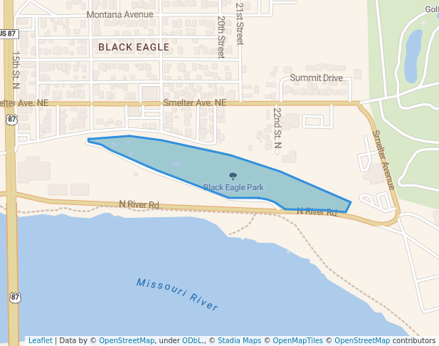 walking in Black Eagle Park map in Black Eagle