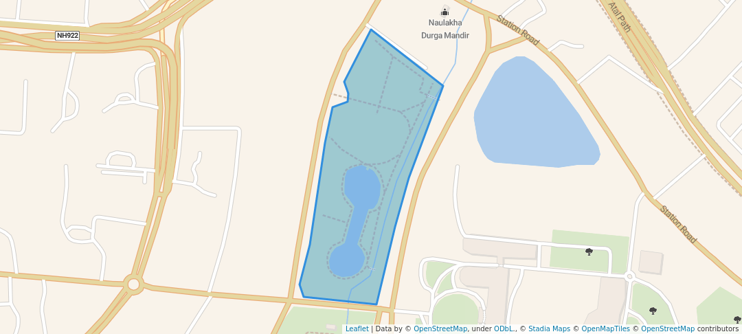 walking in Eco Park map in Patna