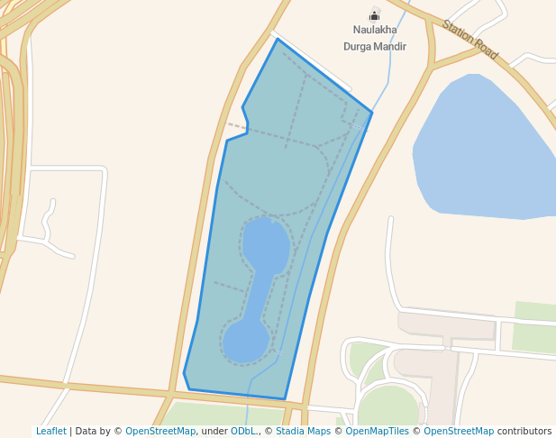 walking in Eco Park map in Patna