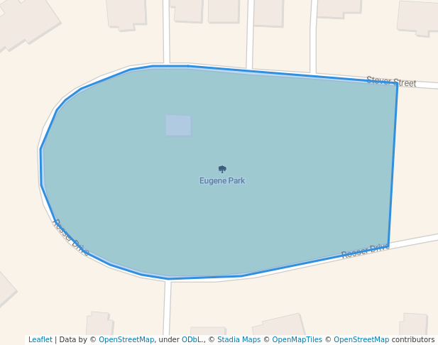 walking in Eugene Park map in Luray