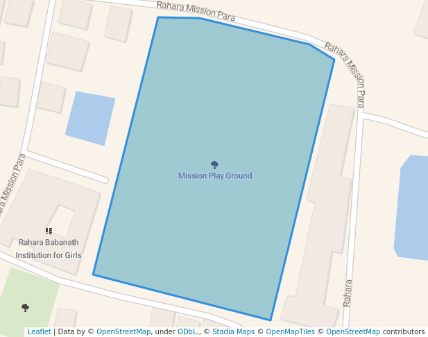 walking in Mission Play Ground map in Barrackpore