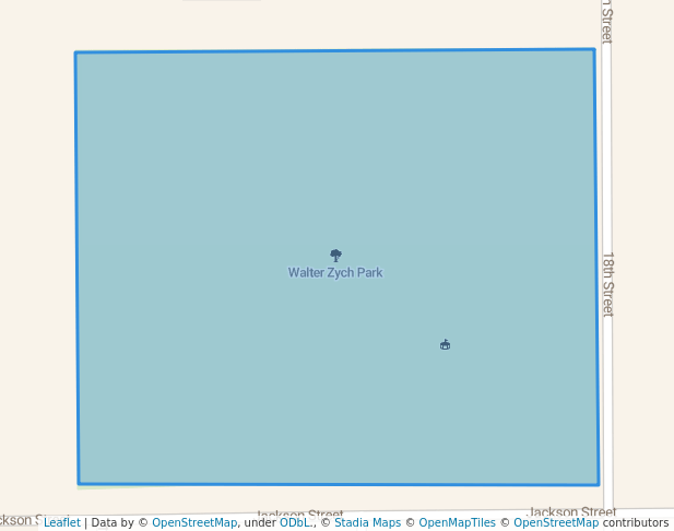 walking in Walter Zych Park map in Mosinee