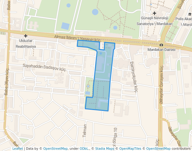 walking in Heydər Əliyev Parkı Mərdəkan map in Mardakan