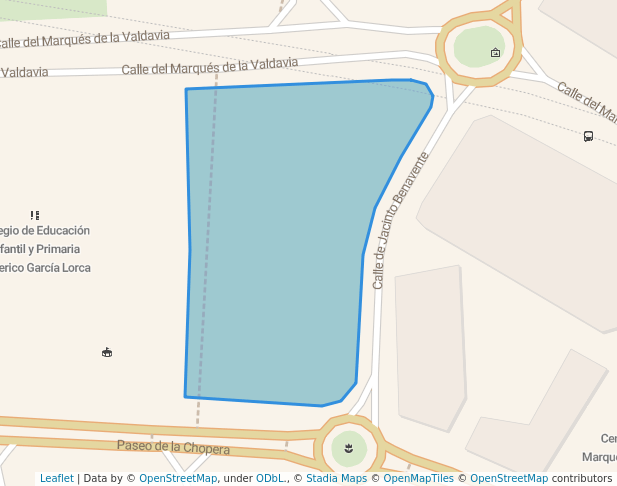 walking in Parque de Navarra II map in Alcobendas