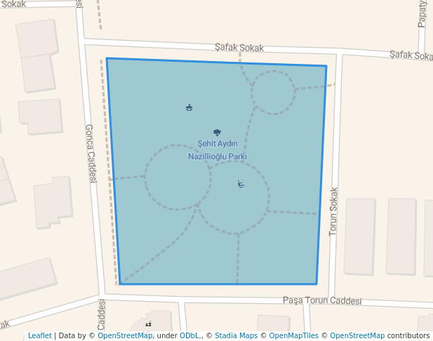 walking in Şehit Aydın Nazillioğlu Parkı map in Balıkesir