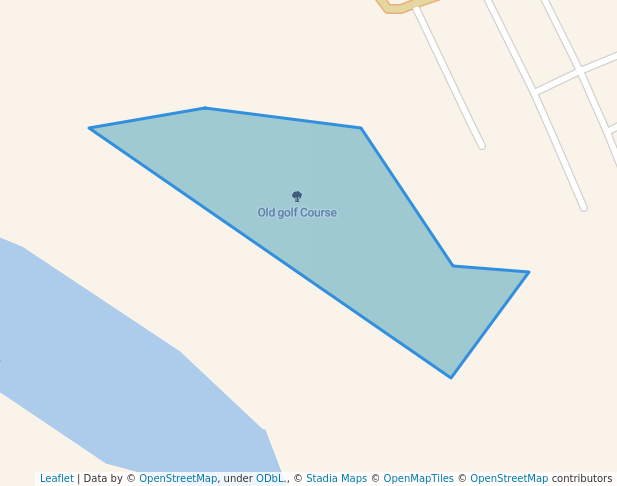 walking in Old golf Course map in Sagay City