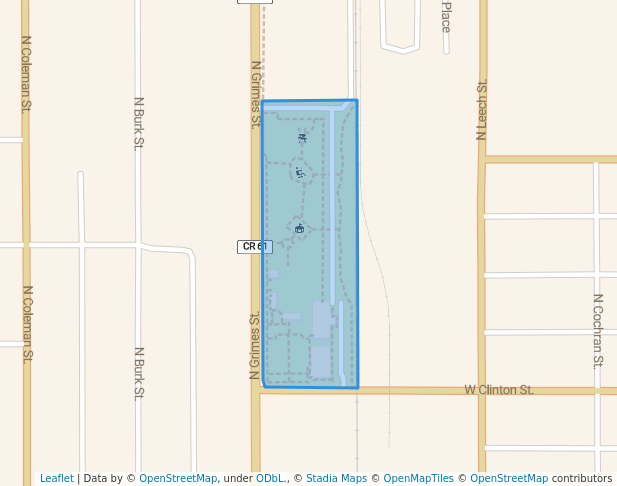 walking in Humble Park map in Hobbs