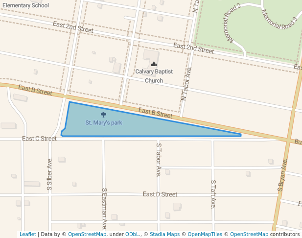 walking in St. Mary's park map in North Platte