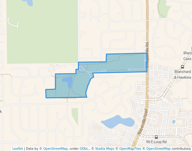 walking in Seven Gables Park map in Wheaton