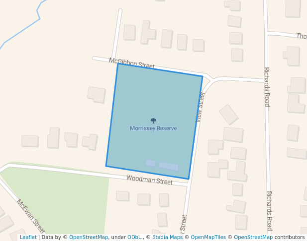 walking in Morrissey Reserve map in Castlemaine