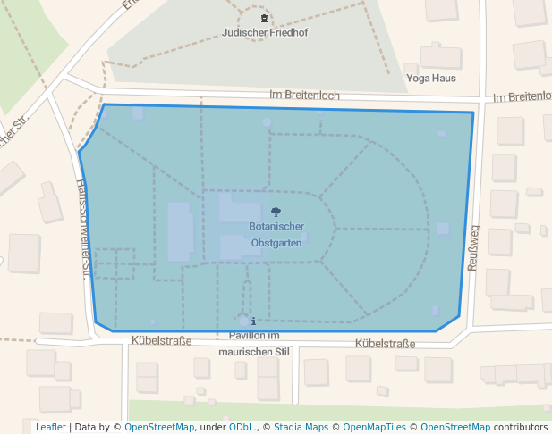 walking in Botanischer Obstgarten map in Heilbronn