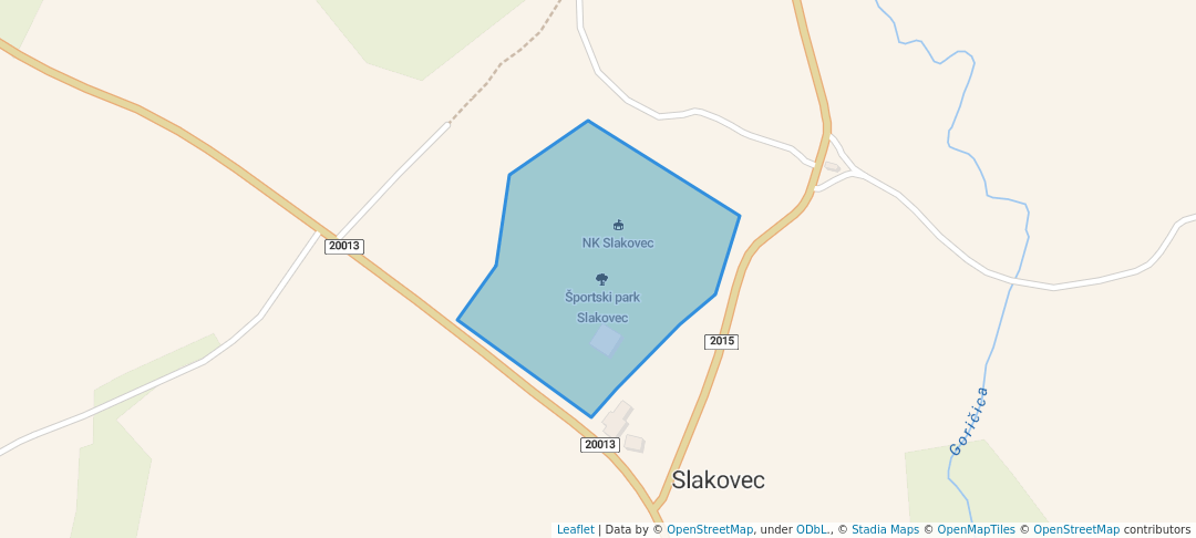 walking in Športski park Slakovec map in Slakovec
