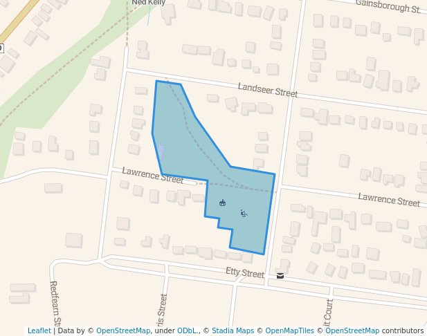 walking in Norwood Hill Progress Association Recreation Reserve map in Castlemaine