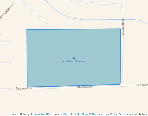 walking in H Park map in California City