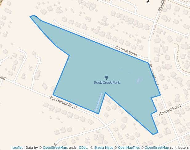 walking in Rock Creek Park map in Riviera Beach