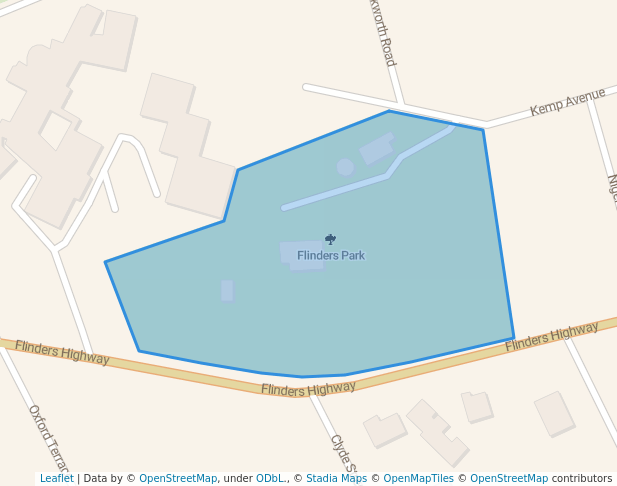 walking in Flinders Park map in Port Lincoln