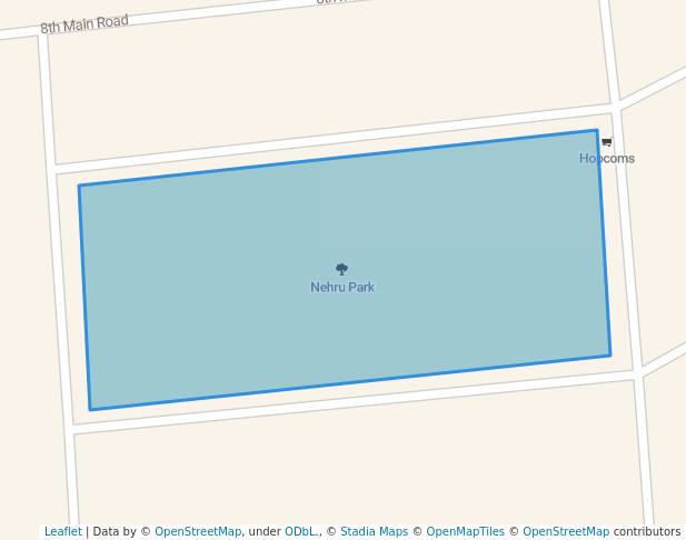 walking in Nehru Park map in Mysuru