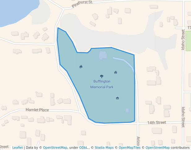 walking in Buffington Memorial Park map in Port Orford