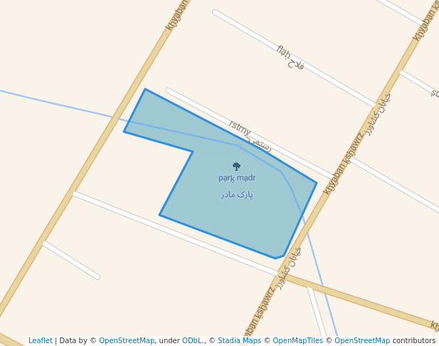 walking in پارک مادر map in Garmdareh