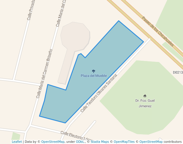 walking in Plaza del Mueble map in Jesús María