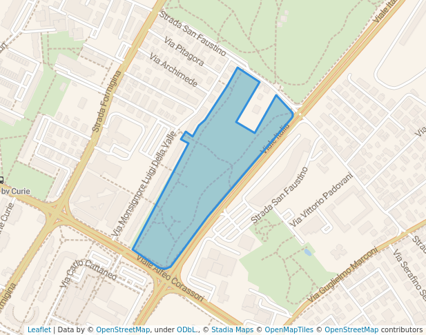 walking in Parco Città Di Londrina map in Modena