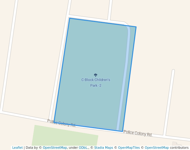 walking in C-Block Children's Park -1 map in Patna