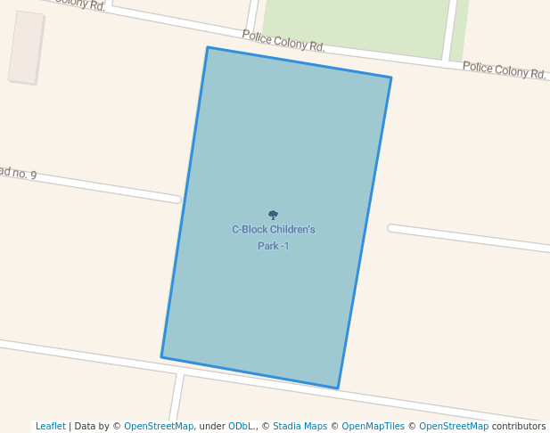 walking in C-Block Children's Park -2 map in Patna