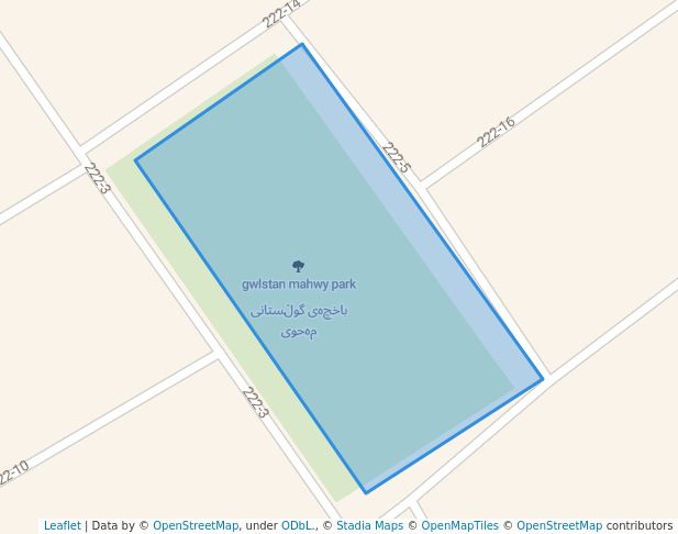 walking in gwlstan mahwy park map in Sulaymaniyah