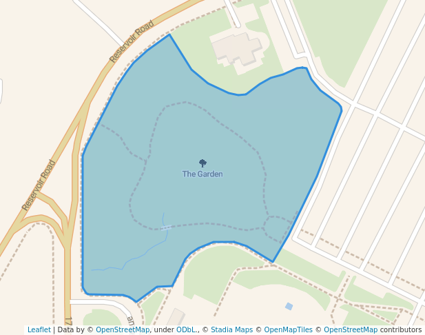 walking in The Garden map in Greeley