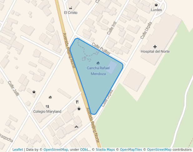 walking in Parque Rafael Mendoza Castellón map in Cochabamba